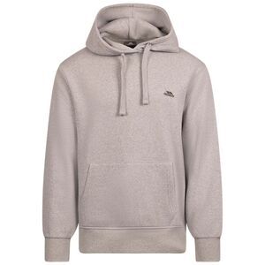 Trespass Mens Truman Logo Hoodie / Grey Marl